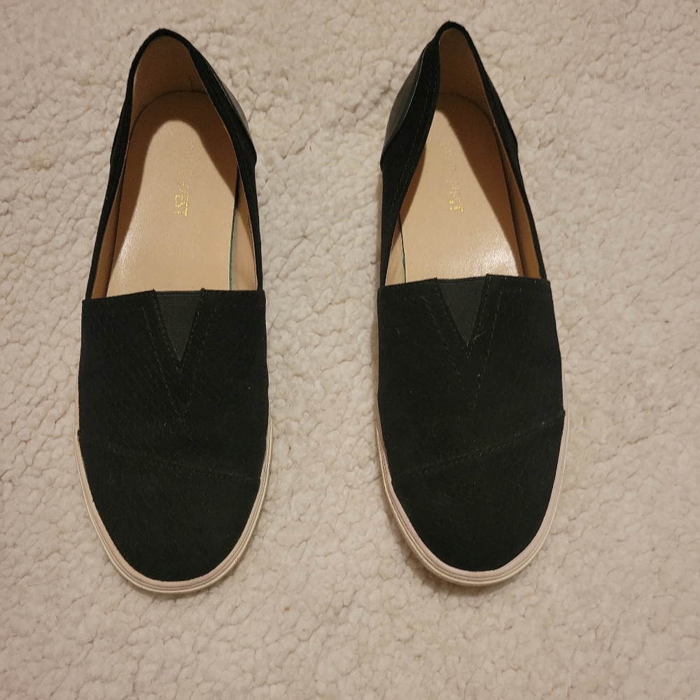 WOMENS NINE WEST SUEDE BOMDIA PLATFORM SHOES BLACK SIZE 8 - Picture 11 of 11